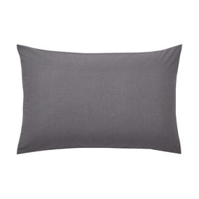 Helena Springfield Plain Dye Standard Pillow Case Charcoal