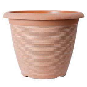 Helix Powdered Clay Planter Container For Growing Garden Flowers 10"