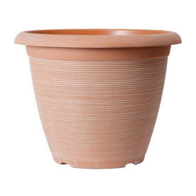 Helix Powdered Clay Planter Container For Growing Garden Flowers 16"