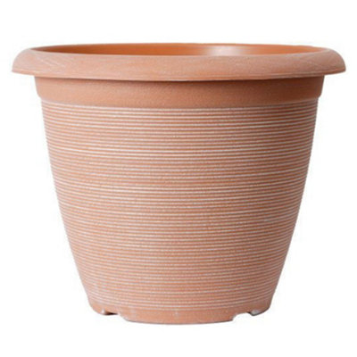 Helix Powdered Clay Planter Container For Growing Garden Flowers