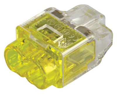 HellermannTyton 10pcs 2-Way Push In Terminals Wire Connectors HelaCon Plus Mini
