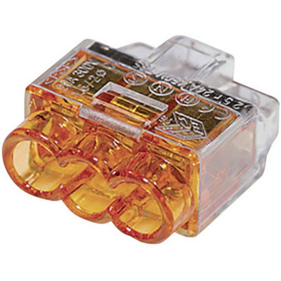 HellermannTyton 10pcs 3-Way Push In Terminals Wire Connectors HelaCon Plus Mini