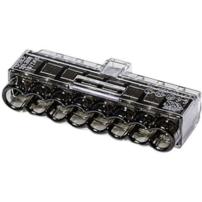HellermannTyton 10pcs 8-Way Push In Terminals Wire Connectors HelaCon Plus Mini
