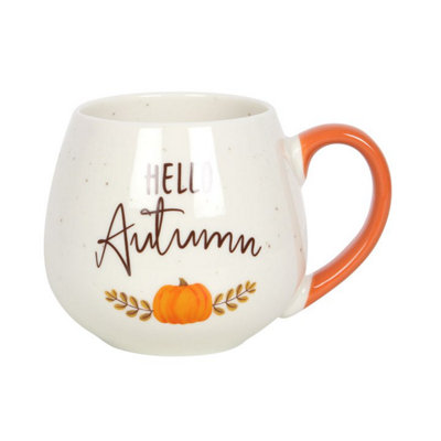 Hello Autumn Rounded Mug for Coffee