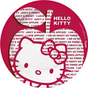 Hello Kitty Apple Disposable Plates (Pack of 10) Red/White (One Size)
