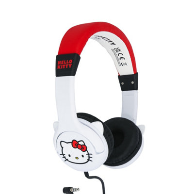 HELLO KITTY MOULDED EARS CHILDRENS HEADPHONES