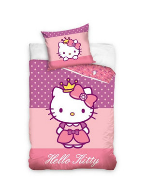 Hello Kitty Princess Single Set | Pillowcase and at DIY B&Q Duvet Cover