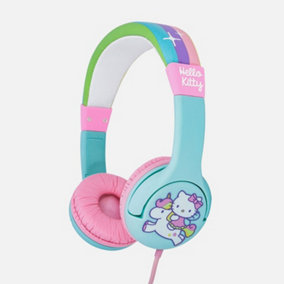 Hello Kitty Rainbow Kitty Pink Kids Headphones