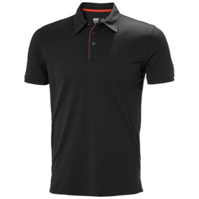 Helly Hansen - Kensington Tech Polo - Black - Polo Shirt - XL