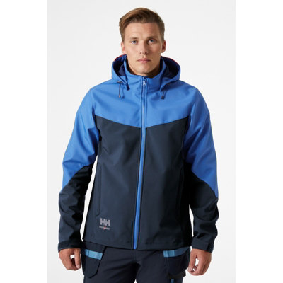 Helly Hansen - Oxford Hooded Softshell Jacket - Blue - Jacket - XL