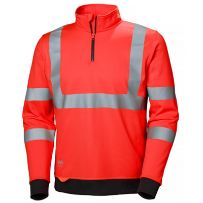 Helly Hansen Workwear Addvis Half Zip Sweatshirt (Red)  (Large)