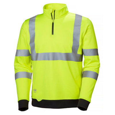 Helly Hansen Workwear Addvis Half Zip Sweatshirt (Yellow)  (Large)