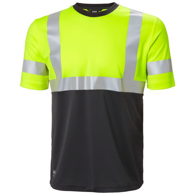 Helly Hansen Workwear Addvis T-Shirt Class 1 (Yellow/Ebony)  (Large)