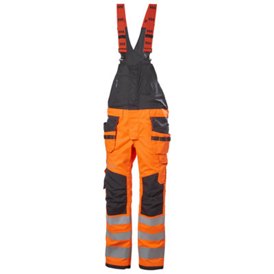Helly Hansen Workwear Alna 2.0 Construction Bib & Brace (Orange/Black)  (C62)