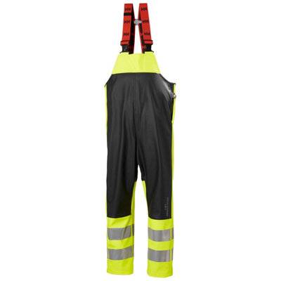 Helly Hansen Workwear Alna 2.0 Rain Bib (Yellow/Ebony) (X Small)