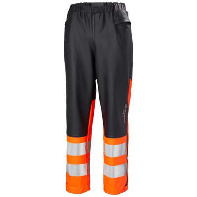 Helly Hansen Workwear Alna 2.0 Rain Pant (Orange/Ebony)  (Large)