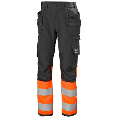 Helly Hansen Workwear Alna 4X Construction Pant Class 1 (Orange/Ebony)  (C150)