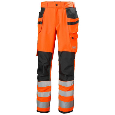Helly Hansen Workwear Alna 4X Construction Pant Class 2 (Orange/Ebony)  (C70)