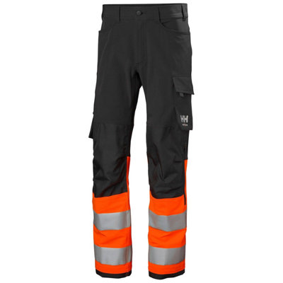 Helly Hansen Workwear Alna 4X Work Pant Class 1 (Orange/Ebony)  (D104)