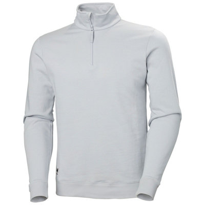 Helly Hansen Workwear Classic Half Zip Sweatshirt (Grey Fog)  (Large)