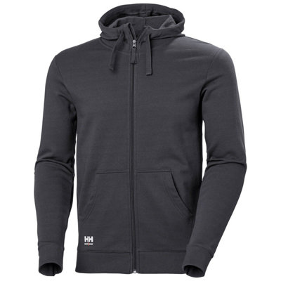 Helly Hansen Workwear Classic Zip Hoodie (Dark Grey)  (Small)