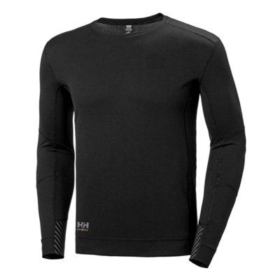 Helly Hansen Workwear HH Lifa Active Crewneck (Black)  (X Small)