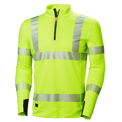 Helly Hansen Workwear HH Lifa Active Hi-Vis Half Zip (Yellow)  (XXX large)