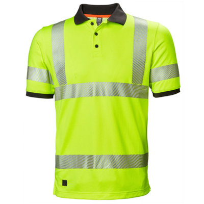 Helly Hansen Workwear HH Lifa Active Hi-Vis Polo (Yellow)  (Small)