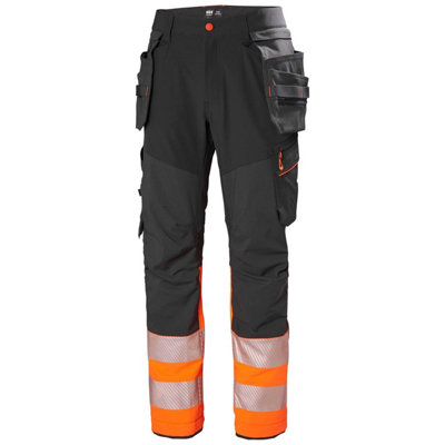 Helly Hansen Workwear ICU Brz Construction Pant Class 1 (Orange/Ebony)  (C62)
