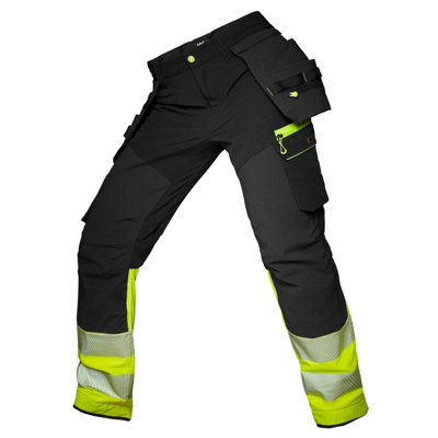 Helly Hansen Workwear ICU Brz Construction Pant Class 1 (Yellow/Ebony)  (C58)