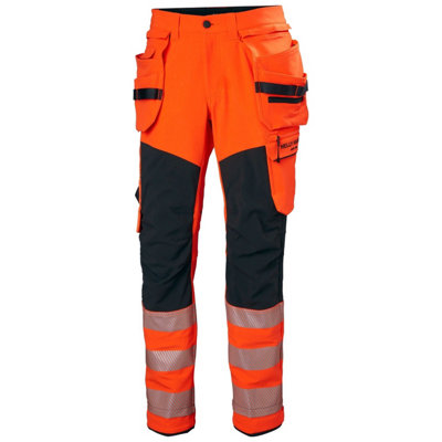 Helly Hansen Workwear ICU Brz Construction Pant Class 2 (Orange/Ebony)  (C62)