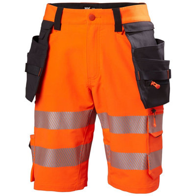 Helly Hansen Workwear ICU Construction Shorts Class 1 (Orange/Ebony)  (C46)