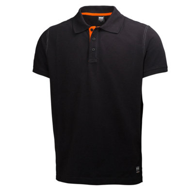 Helly Hansen Workwear Oxford Polo Shirts (Black)  (XX Large)