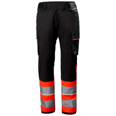 Helly Hansen Workwear Uc-Me Cargo Pant Cl1 (Hi Vis Red/Ebony)  (C150)