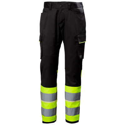 Helly Hansen Workwear Uc-Me Cargo Pant Cl1 (Hi Vis Yellow/Ebony)  (C64)