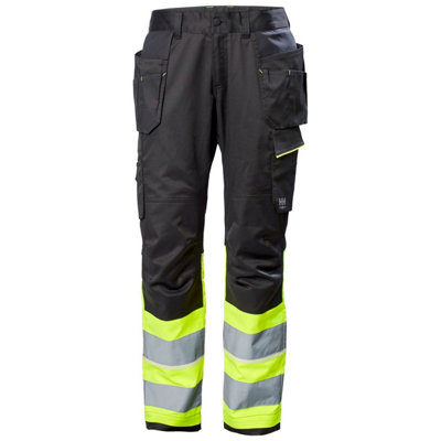 Helly Hansen Workwear Uc-Me Construction Pant Cl1 (Hi Vis Yellow/Ebony)  (C62)