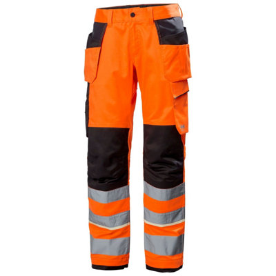 Helly Hansen Workwear Uc-Me Construction Pant Cl2 (Hi Vis Orange/Ebony)  (C44)