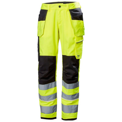 Helly Hansen Workwear Uc-Me Construction Pant Cl2 (Hi Vis Yellow/Ebony)  (C146)