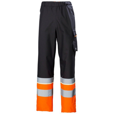 Helly Hansen Workwear Uc-Me Shell Pant Cl1 (Hi Vis Orange/Ebony)  (Small)