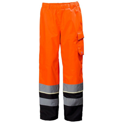 Helly Hansen Workwear Uc-Me Shell Pant Cl2 (Hi Vis Orange/Ebony)  (XX Large)