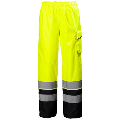 Helly Hansen Workwear Uc-Me Shell Pant Cl2 (Hi Vis Yellow/Ebony)  (Large)