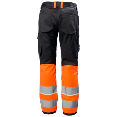 Helly Hansen Workwear Uc-Me Work Pant Cl1 (Hi Vis Orange/Ebony)  (C60)