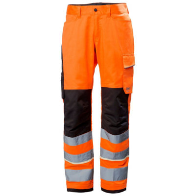 Helly Hansen Workwear Uc-Me Work Pant Cl2 (Hi Vis Orange/Ebony)  (C146)