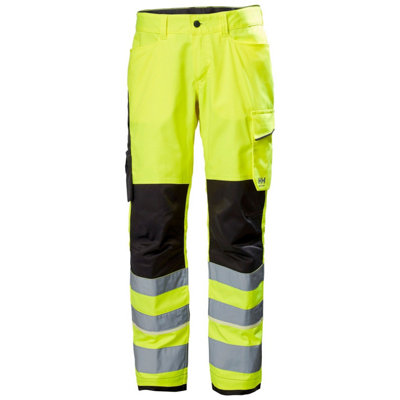 Helly Hansen Workwear Uc-Me Work Pant Cl2 (Hi Vis Yellow/Ebony)  (D108)