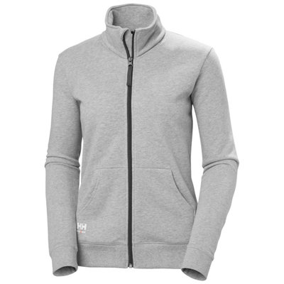 Helly Hansen Workwear W Classic Zip Sweatshirt (Small)  (Grey Melange)