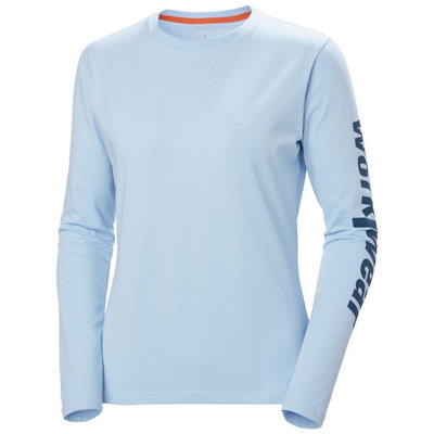 Helly Hansen Workwear W Logo Longsleeve (X Small)  (Pinnacle Blue)