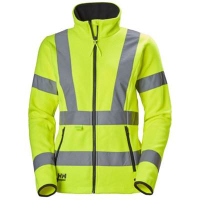 Helly Hansen Workwear Womens Luna Hi-Vis Fleece Jacket (Yellow)  (X Small)