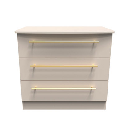 Helmsley 3 Drawer Chest in Kashmir Matt (Ready Assembled)