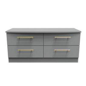 Helmsley 4 Drawer Bed Box in Dusk Grey (Ready Assembled)