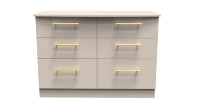 Helmsley 6 Drawer Wide Chest in Kashmir Matt (Ready Assembled)